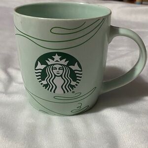 Starbucks Mint Green Swirl coffee Mug 2020 12 oz